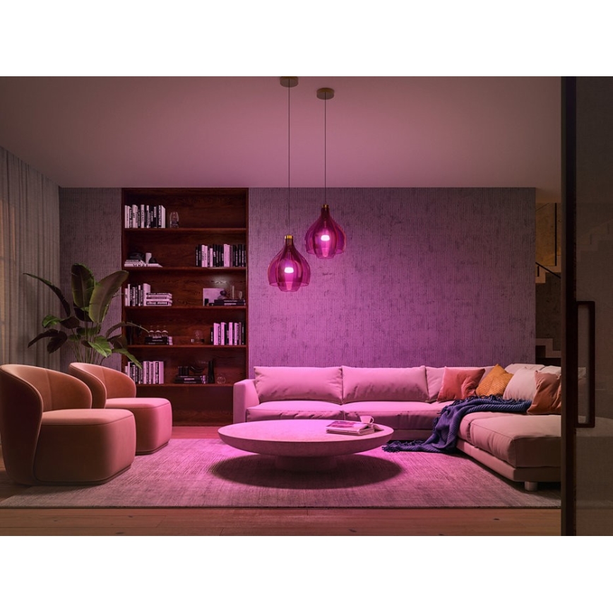 Grundpaket Philips Hue WHITE AND COLOR AMBIANCE 3xE27/9W/230V 2000-6500K + anslutningsenhet