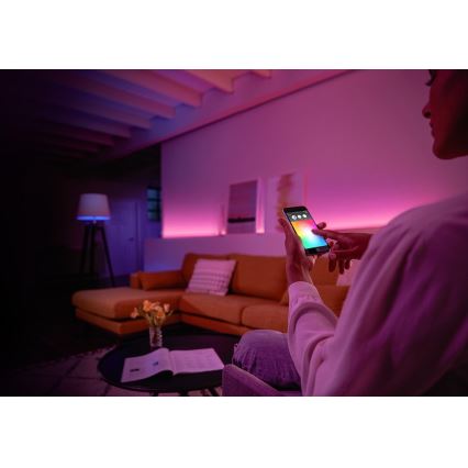 Startpaket Philips Hue WHITE AND COLOR AMBIANCE 2xE27/9W/230V 2000-6500K + Hue Bridge