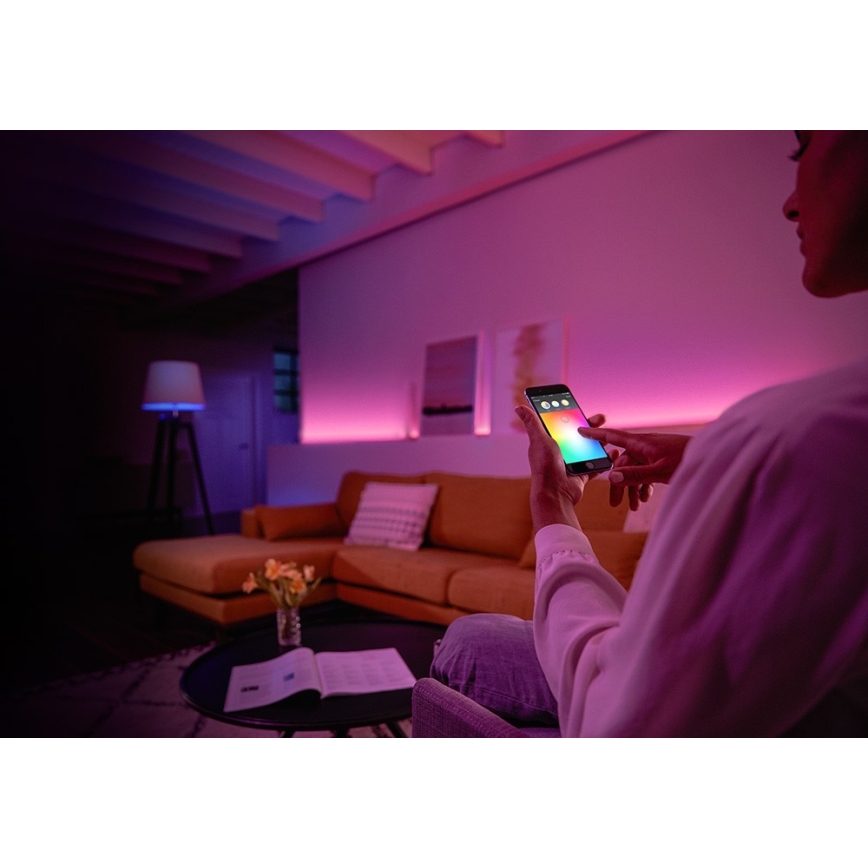 Startpaket Philips Hue WHITE AND COLOR AMBIANCE 2xE27/9W/230V 2000-6500K + Hue Bridge