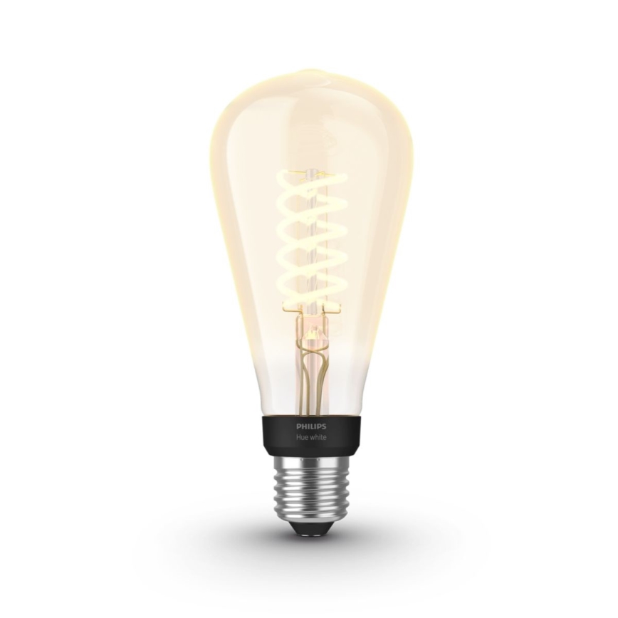 LED-dimbar glödlampa Philips Hue WHITE FILAMENT ST72 E27/7W/230V 2100K