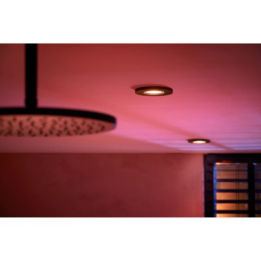 Philips - LED RGBW dimbar badrumsinfälld armatur Hue XAMENTO 1xGU10/4,2W/230V 2000-6500K IP44