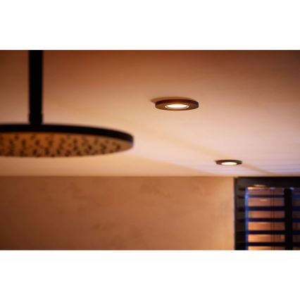 Philips - LED RGBW dimbar badrumsinfälld armatur Hue XAMENTO 1xGU10/4,2W/230V 2000-6500K IP44
