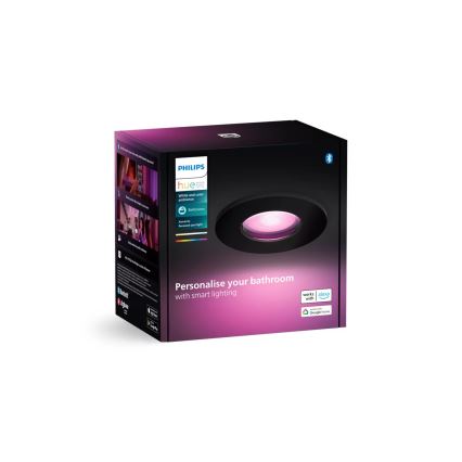 Philips - LED RGBW dimbar badrumsinfälld armatur Hue XAMENTO 1xGU10/4,2W/230V 2000-6500K IP44