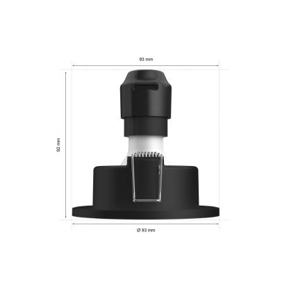 Philips - LED RGBW dimbar badrumsinfälld armatur Hue XAMENTO 1xGU10/4,2W/230V 2000-6500K IP44