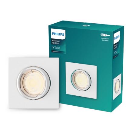 Philips - Infälld spotlight PERIDOT 1xGU10/7W/230V vit