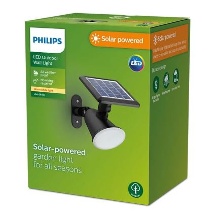 Philips - LED Solcellsvägglampa JIVIX LED/1,4W/3,7V 1800 mAh IP44