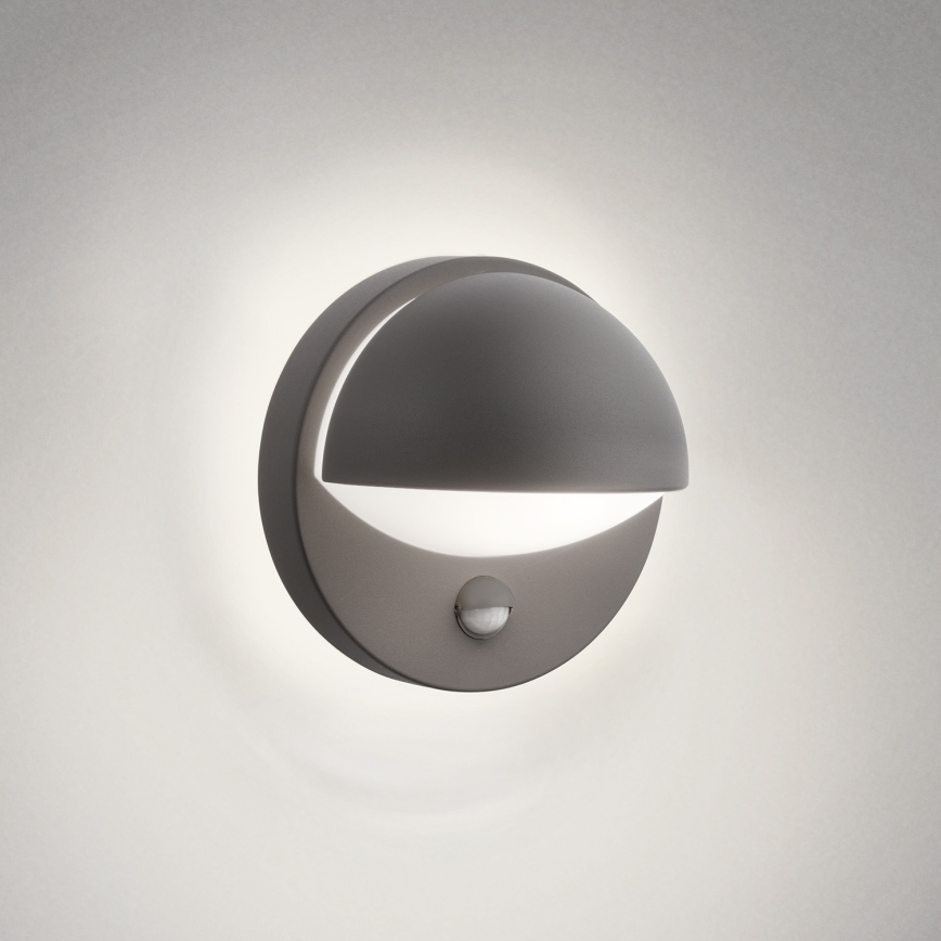Philips - Utomhus vägglampa med sensor JUNE 1xE27/12W/230V IP44