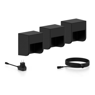 Philips - KIT 3x LED vägglampa för utomhusbruk GRITS LED/1,5W/24/230V IP44