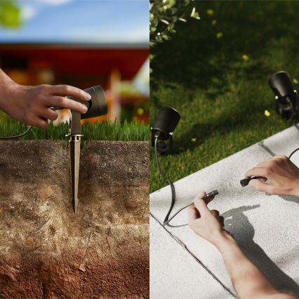 Philips - KIT 3x Utomhus LED belysning GARDENLINK REUEL LED/1,5W/230V 2700K IP44