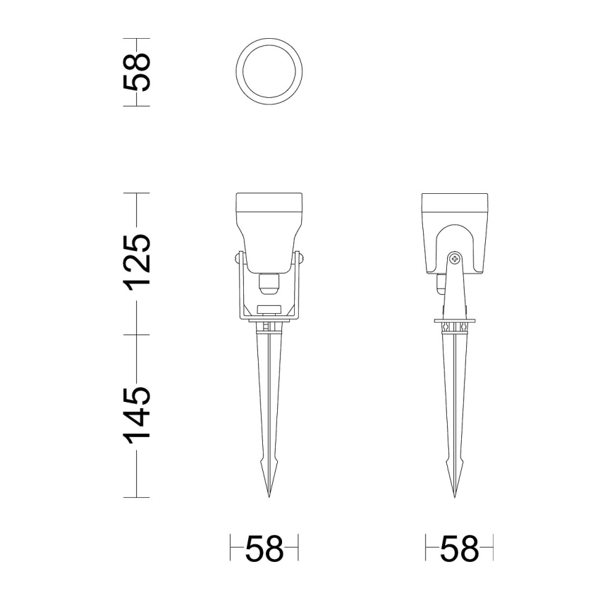 Philips - KIT 3x Utomhus LED belysning GARDENLINK REUEL LED/1,5W/230V 2700K IP44