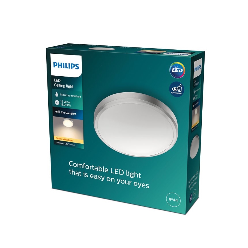 Philips - LED Badrumsbelysning tak BALANCE LED/17W/230V IP44