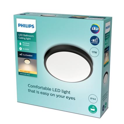 Philips - LED Badrumsbelysning tak LED/17W/230V IP44