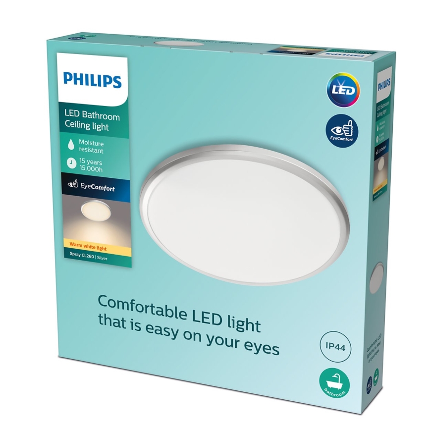 Philips - LED Badrumsbelysning tak SPRAY LED/12W/230V IP44