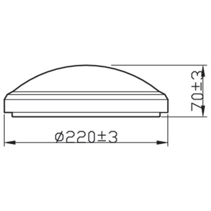 Philips - LED badrumstakbelysning  DORIS LED/6W/230V 2700K IP54 svart