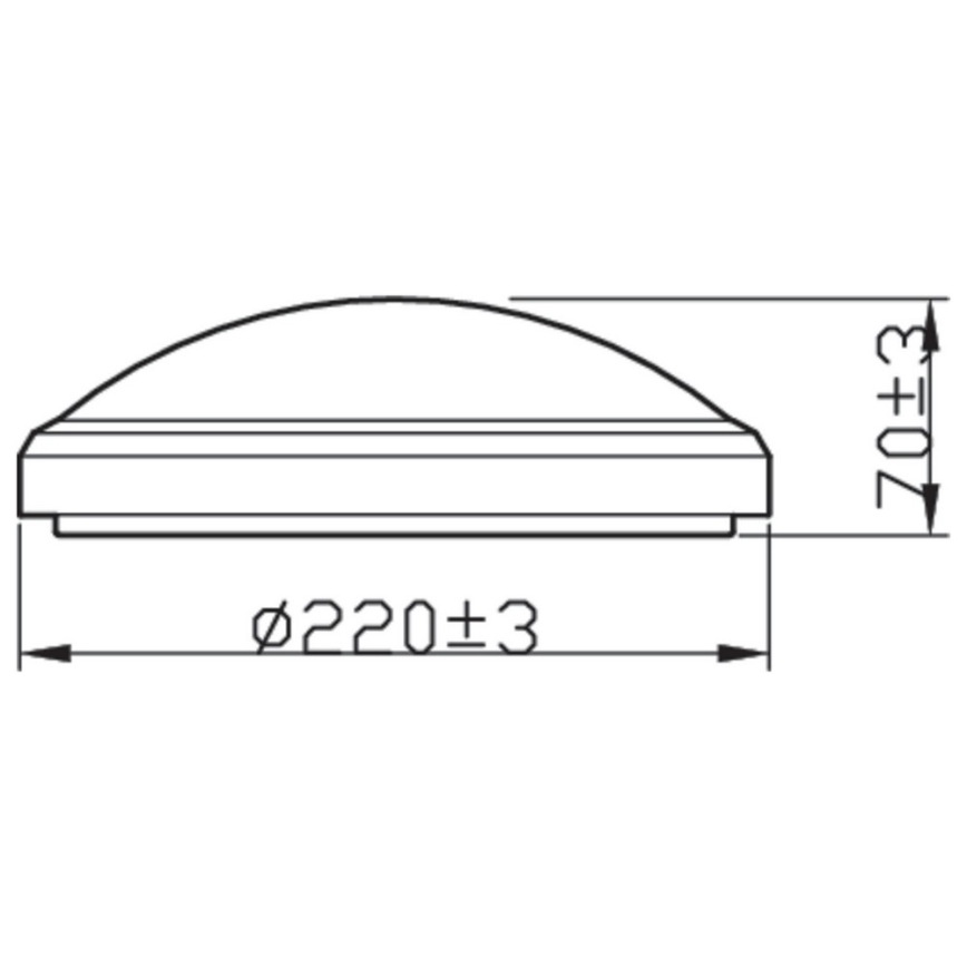 Philips - LED badrumstakbelysning  DORIS LED/6W/230V 2700K IP54 svart