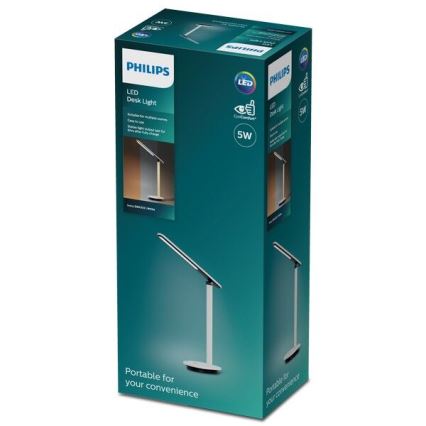 Philips - LED Dimbar Touchbordslampa IVORY LED/5W/5V 3000 mAh 2700/3600/5000K CRI 90