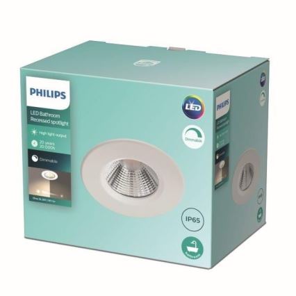 Philips - LED Dimbar Badrumsbelysning DIVE LED/5.5W/230V 2,700K IP65