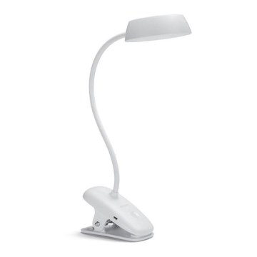 Philips - LED dimbar lampa med klämma DONUTCLIP LED/3W/5V 1200 mAh CRI 90 vit