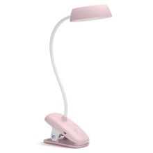 Philips - LED Dimbar lampa med klämma DONUTCLIP LED/3W/5V rosa