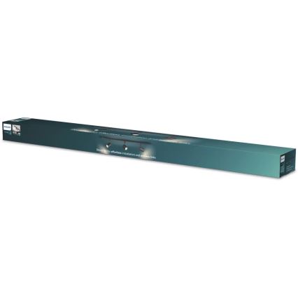 Philips - LED RGBW dimbar spotlight i skensystemet EASYLINK HUE 3xGU10/4,7W/2300-6500K 1m svart + Hue Bridge