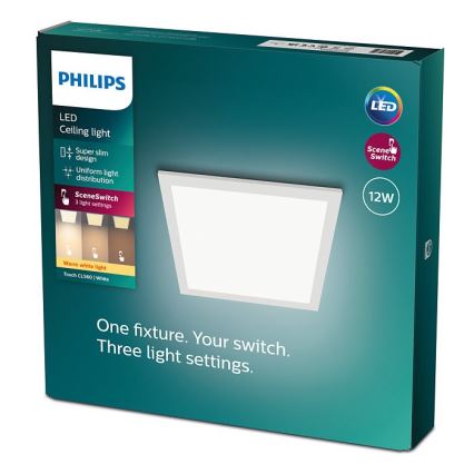 Philips - LED Dimbar Takbelysning SCENE SWITCH LED/12W/230V 2700K