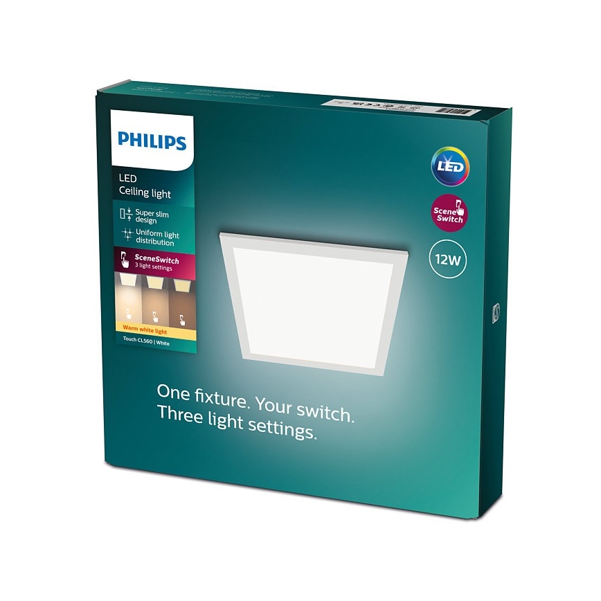 Philips - LED Dimbar Takbelysning SCENE SWITCH LED/12W/230V 2700K