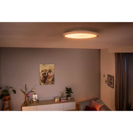Philips - Dimmbar LED-taklampa Hue AURELLE LED/21W/230V 2200-6500K Ø 39,5 cm vit