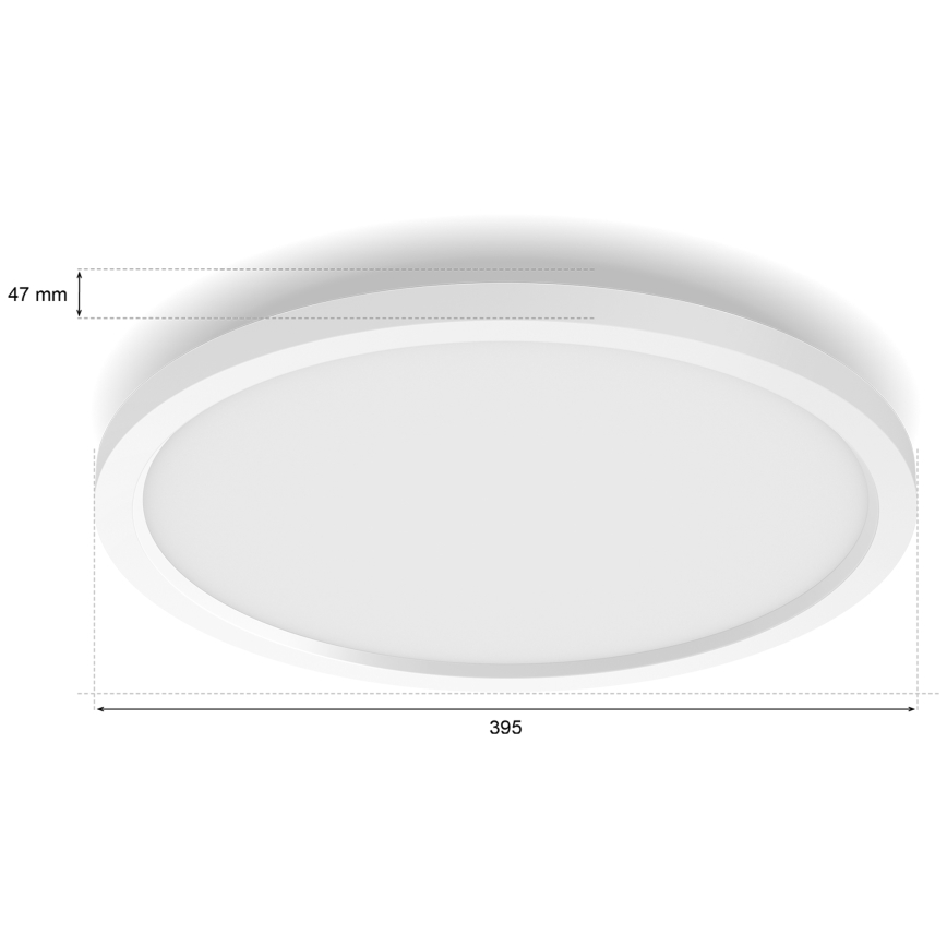 Philips - Dimmbar LED-taklampa Hue AURELLE LED/21W/230V 2200-6500K Ø 39,5 cm vit