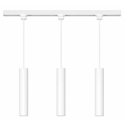 Philips - LED RGBW dimbar pendellampa på vajer för skensystemet EASYLINK HUE, 3×GU10 (4,7 W/230 V), 2200–6500 K, 1 m, vit + Hue Bridge