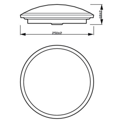 Philips - LED Dimbar taklampa SCENE SWITCH LED/12W/230V