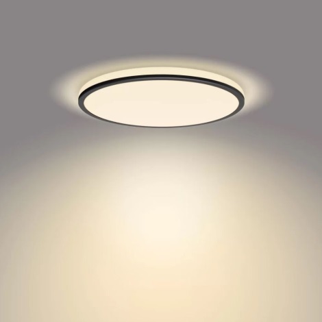 Philips - LED Dimbar taklampa SCENE SWITCH LED/18W/230V diameter 30 cm 2700K svart