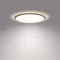 Philips - LED Dimbar taklampa SCENE SWITCH LED/18W/230V diameter 30 cm 4000K svart