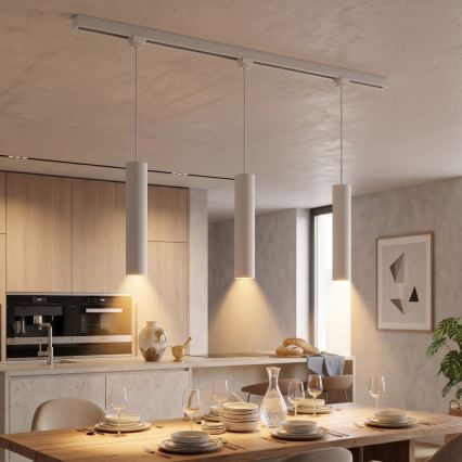 Philips - Dimbar LED-pendellampa med vajer för EASYLINK-skensystemet, 3x GU10/7W/230V, 2200–2700 K, 1 m, vit