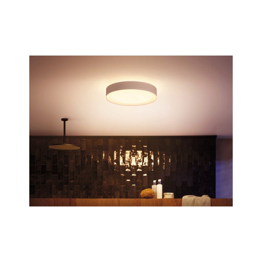 Philips - LED ljusreglerad badrumslampa  Hue DEVERE LED/19,2W/230V IP44 diameter  381 mm 2200-6500K + fjärrkontroll