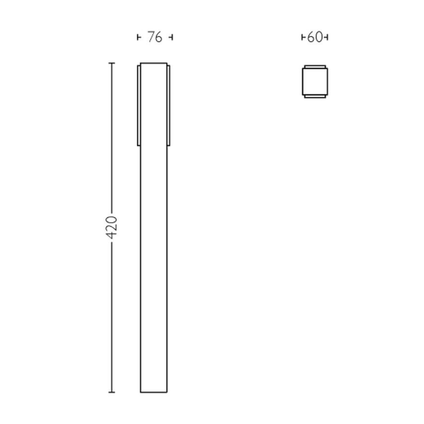 Philips - LED-lampa för utomhusbruk STRATOSPHERE LED/3,8W/230V 42 cm 4000K IP44