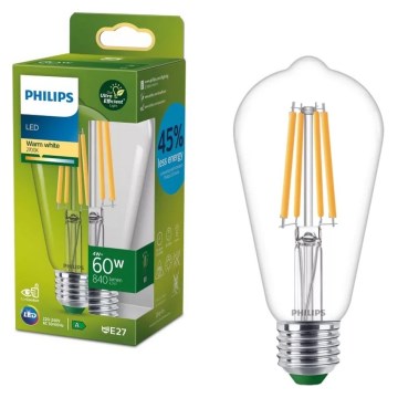 Philips LED-lampa Ultraeffektiv Vintage ST64 E27/4W/230V 2700K