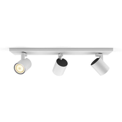Philips - LED ljusreglerad spotlight Hue RUNNER 3xGU10/4,2W/230V 2200-6500K + fjärrkontroll vit