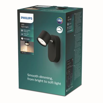 Philips - LED ljusreglerad väggspotlight LED/4,5W/230V