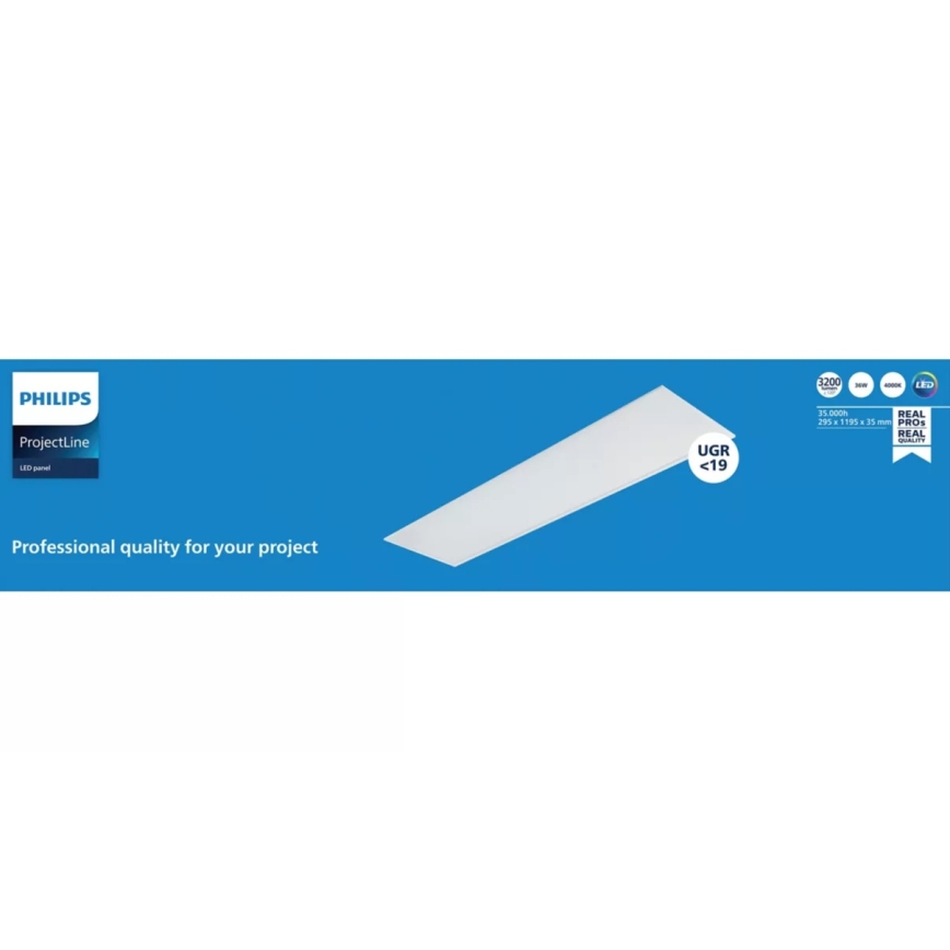 Philips - LED-panel för undertak PROJECTLINE LED/36W/230V 4000K 119x29,5 cm