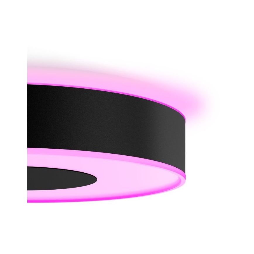 Philips - RGB-LED dimbar takarmatur Hue INFUSE LED/52,5W/230V 2000-6500K Ø 425 mm svart