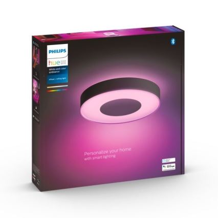 Philips - RGB-LED dimbar takarmatur Hue INFUSE LED/52,5W/230V 2000-6500K Ø 425 mm svart