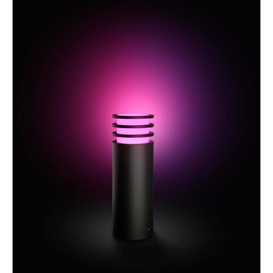 Philips - LED RGB dimbar utomhuslampa Hue LUCCA 1xE27/8,1W/230V 40 cm 1000-20000K IP44