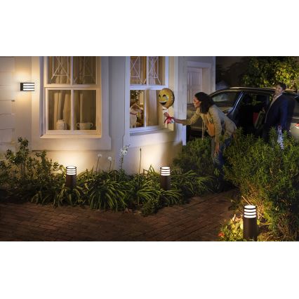 Philips - LED RGB dimbar utomhuslampa Hue LUCCA 1xE27/8,1W/230V 40 cm 1000-20000K IP44