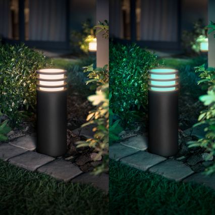 Philips - LED RGB dimbar utomhuslampa Hue LUCCA 1xE27/8,1W/230V 40 cm 1000-20000K IP44