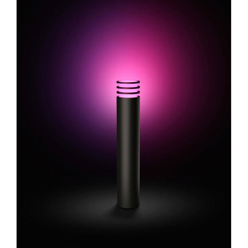 Philips - LED RGB dimmbar utomhuslampa Hue LUCCA 1xE27/8,1W/230V 77 cm 1000-20000K IP44