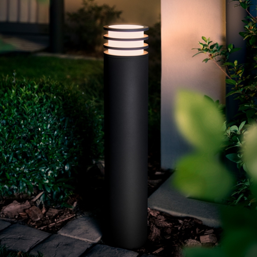 Philips - LED RGB dimmbar utomhuslampa Hue LUCCA 1xE27/8,1W/230V 77 cm 1000-20000K IP44