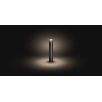 Philips - LED RGB dimmbar utomhuslampa Hue LUCCA 1xE27/8,1W/230V 77 cm 1000-20000K IP44