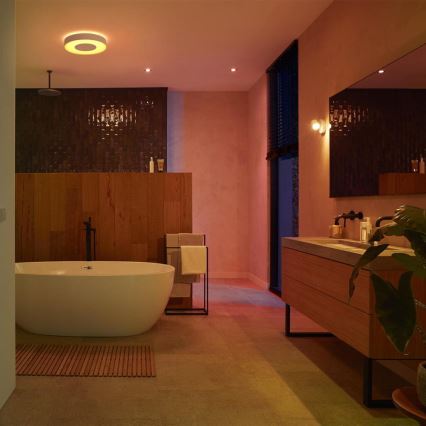 Philips - LED RGB ljusreglerad badrumslampa  Hue XAMENTO 1xGU10/5,7W/230V IP44 2000-6500K