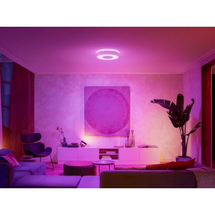 Philips - LED RGB ljusreglerad badrumslampa  Hue XAMENTO LED/33,5W/230V IP44 diameter  381 mm 2000-6500K