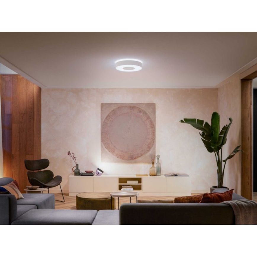 Philips - LED RGB ljusreglerad badrumslampa  Hue XAMENTO LED/33,5W/230V IP44 diameter  381 mm 2000-6500K